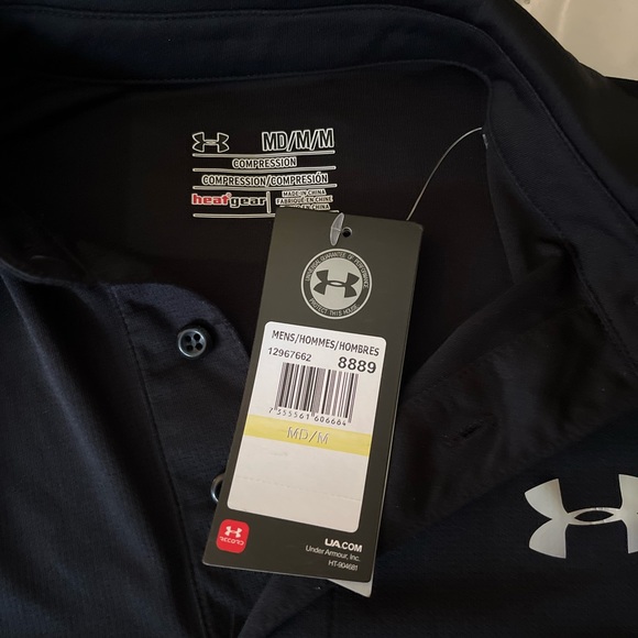 Under Armour Mens Compression Shirt Size M. Fits like a small. NWT - Picture 2 of 5